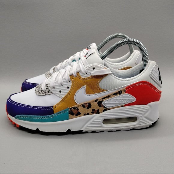 Nike Air Max 90 'Safari Mix' Athletic Sneakers Womens Size